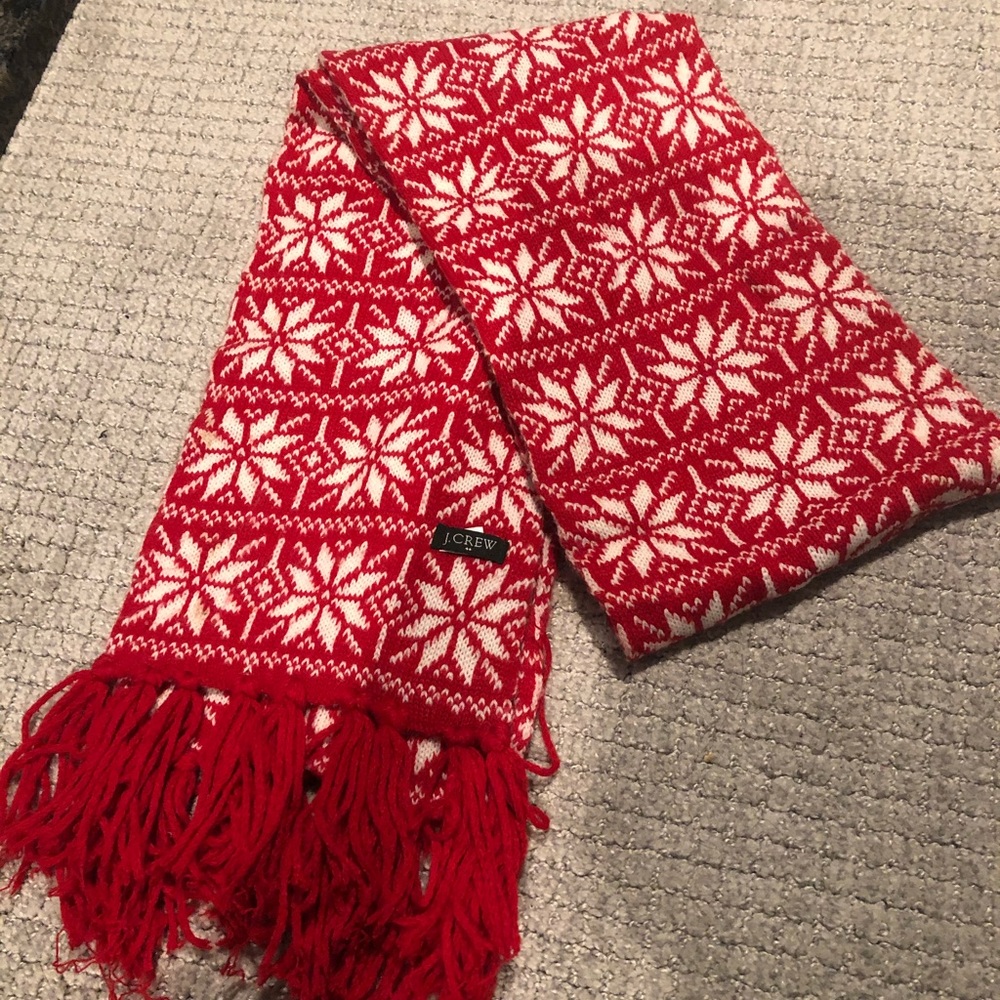J Crew holiday scarf